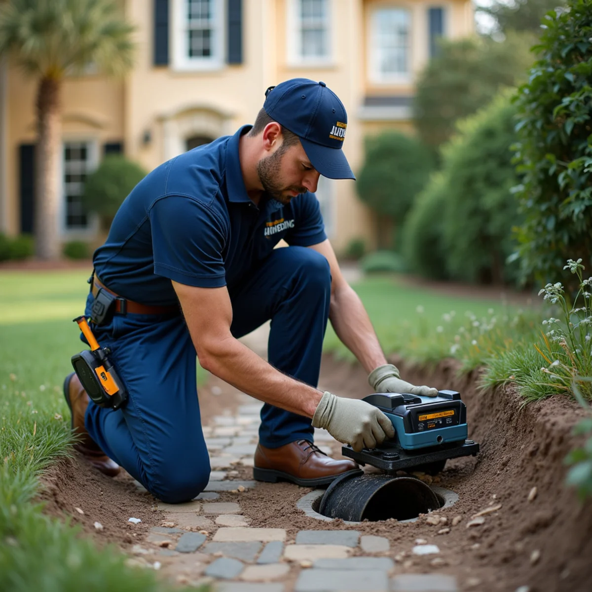 Sewer backup clearing and sanitary diagnostic camera inspection in Southlake