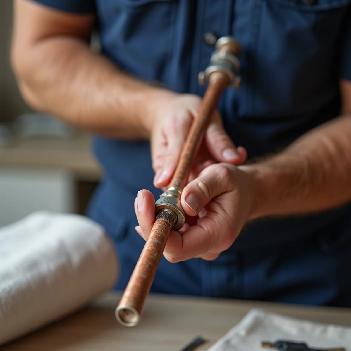 Master plumber performing burst pipe repair diagnostics in Southlake TX