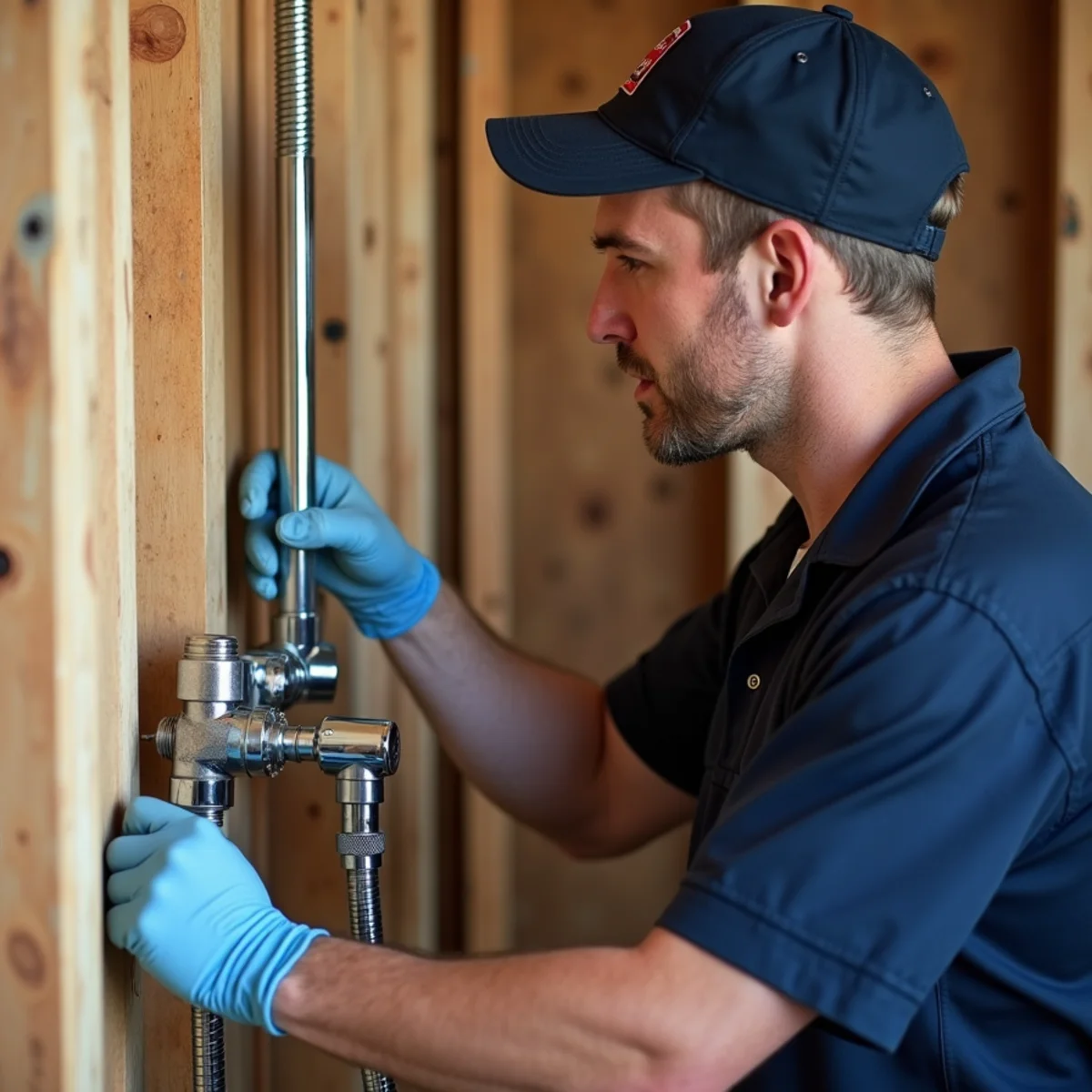 Master plumber performing plumbing fixture repair & installation diagnostics in Southlake TX