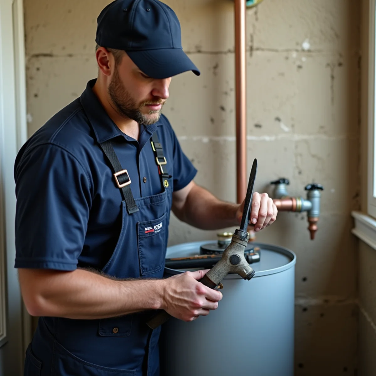 Town Square Plumbing master technician on site in Joshua TX