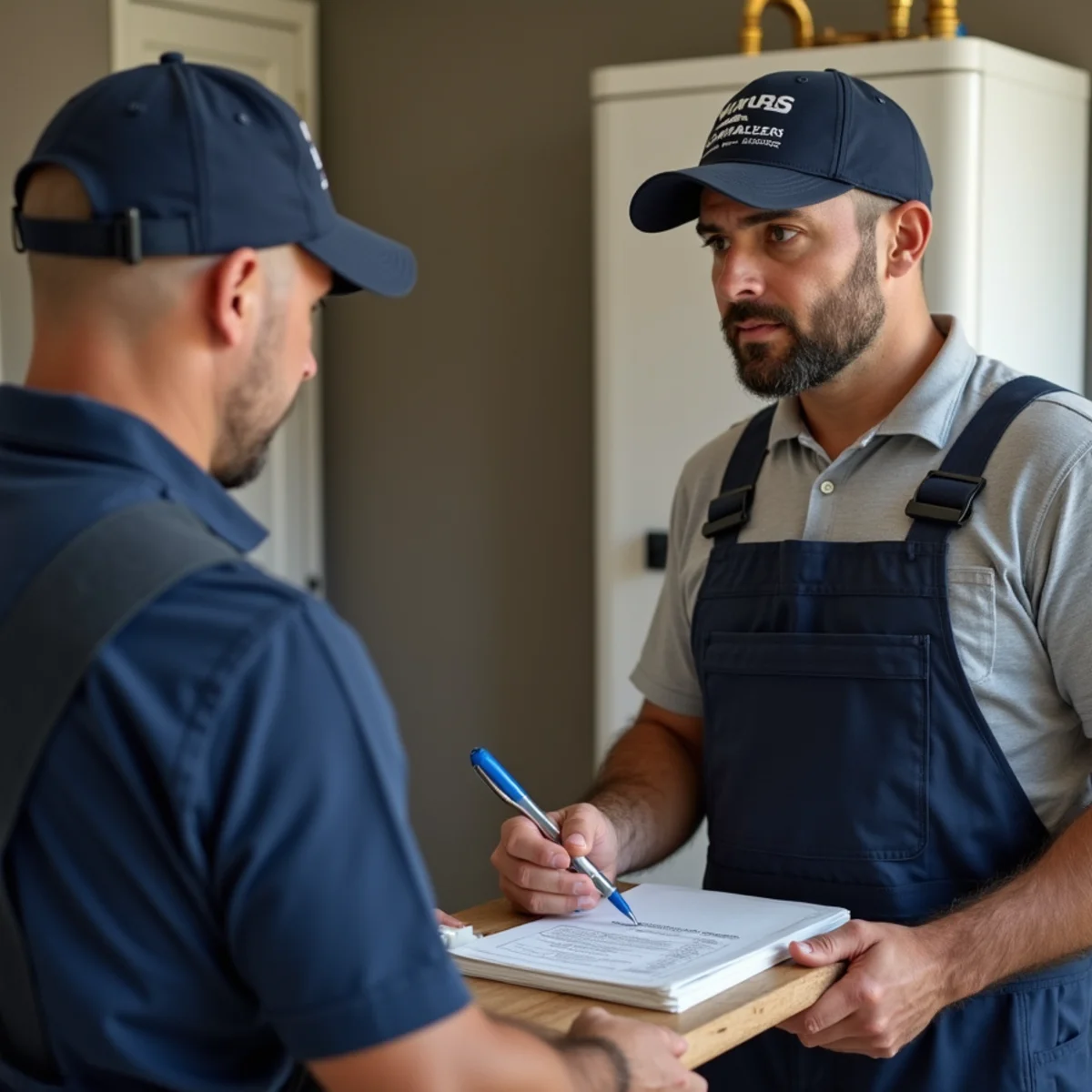 Town Square Plumbing master technician on site in Keller TX