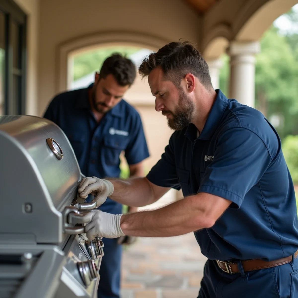 Town Square Plumbing master technician on site in Mansfield TX