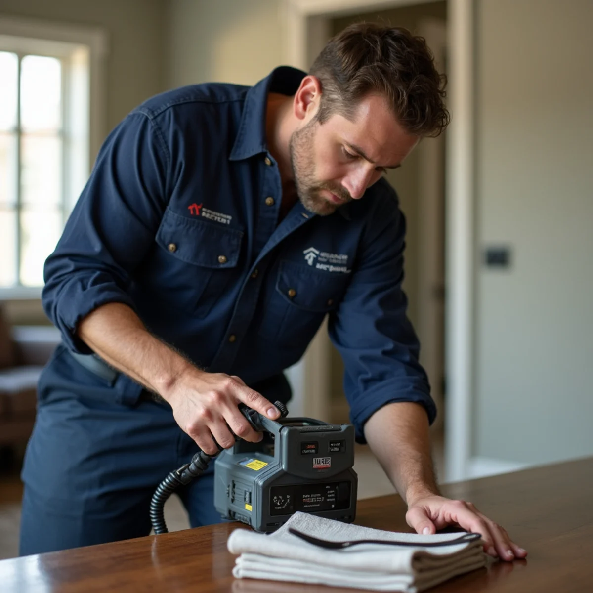 Town Square Plumbing master technician on site in Saginaw TX