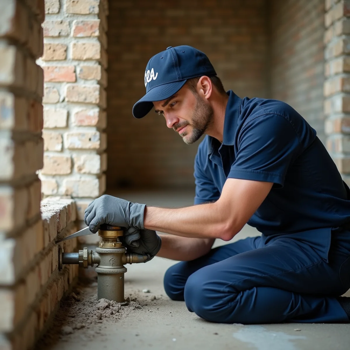 Town Square Plumbing master technician on site in Trophy Club TX