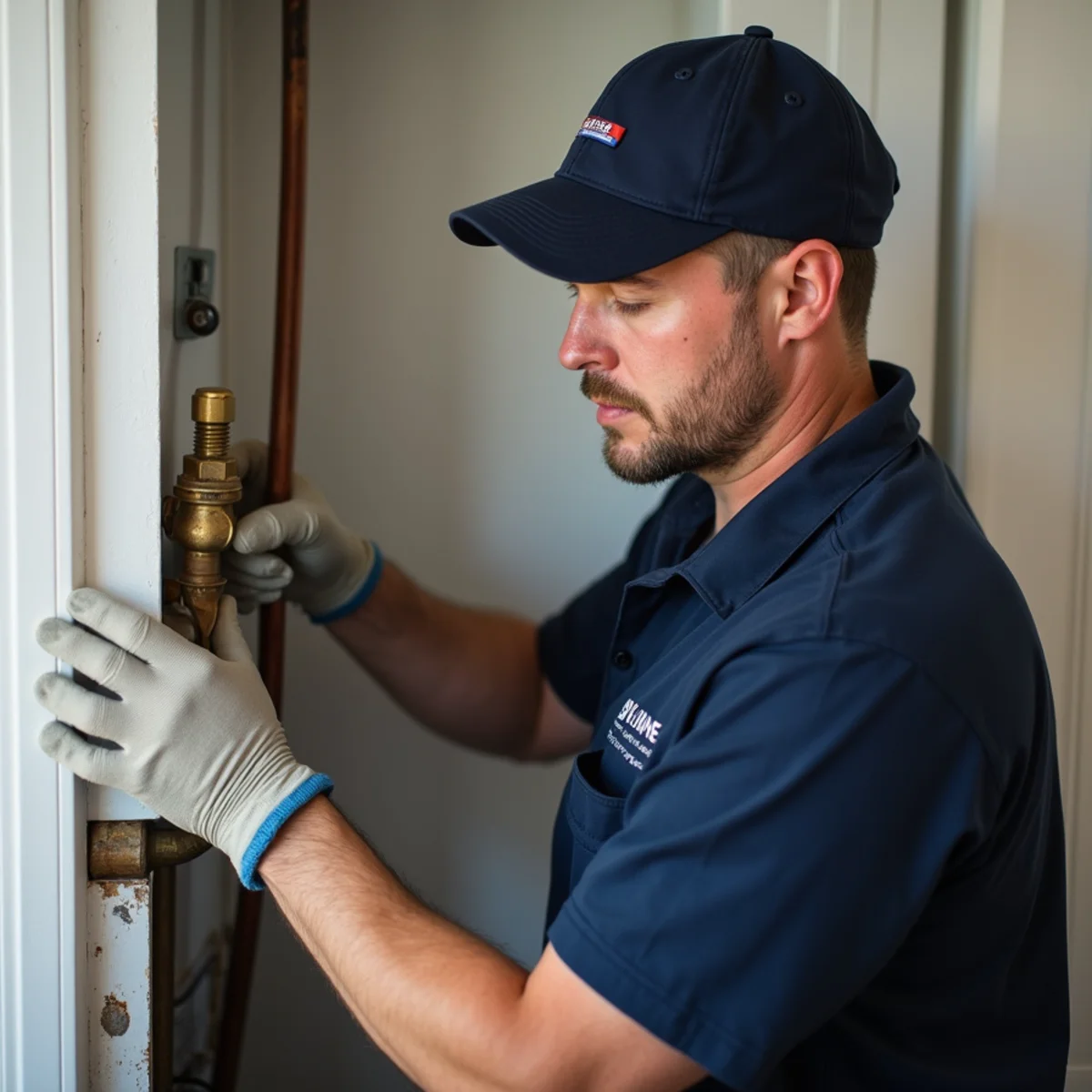 Town Square Plumbing master technician on site in Watauga TX