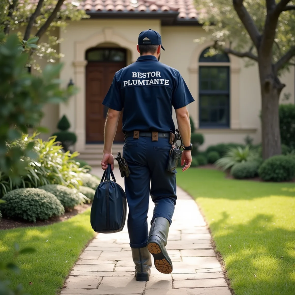 Town Square Plumbing master technician on site in Westlake TX