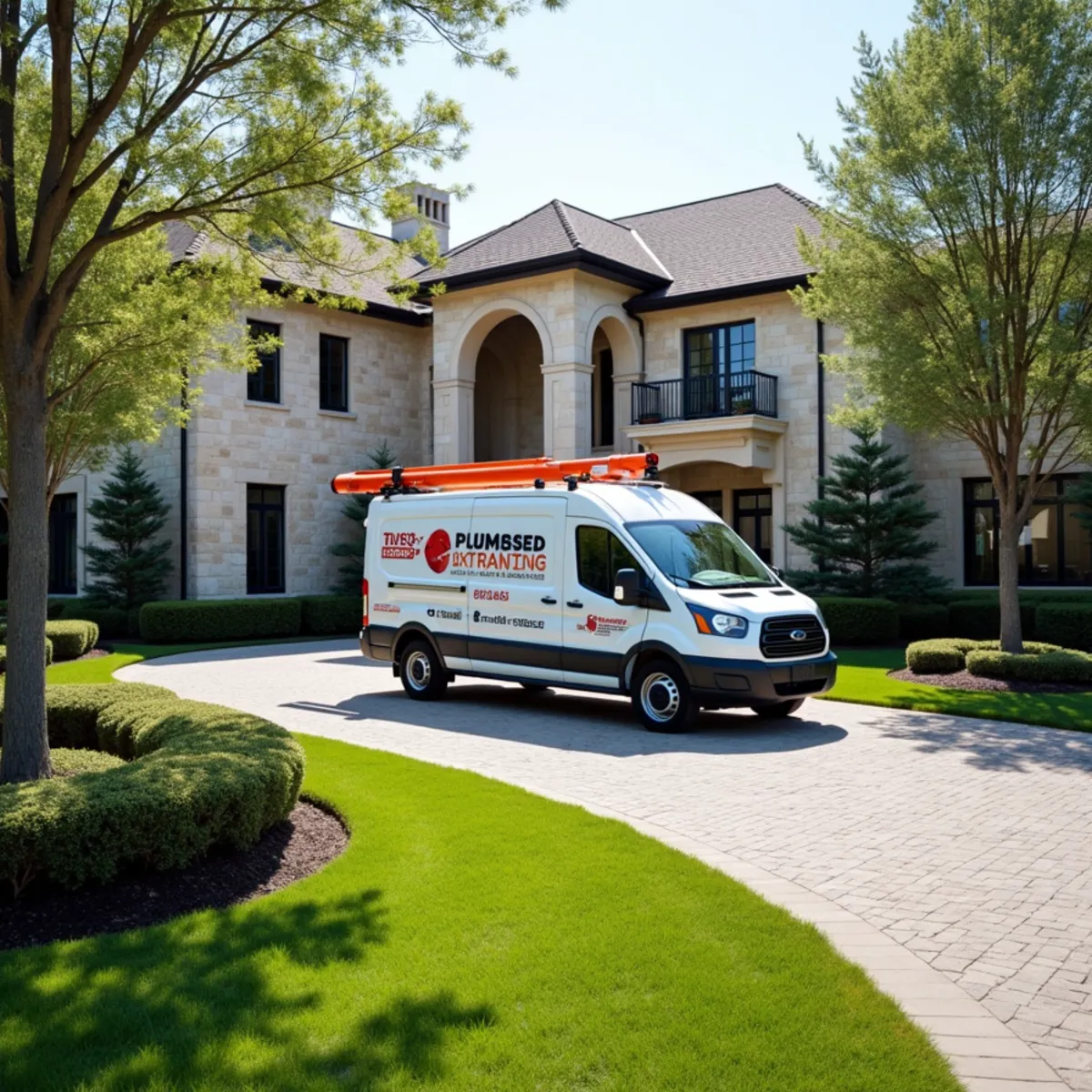 Town Square Plumbing Co service vehicle in Westlake TX