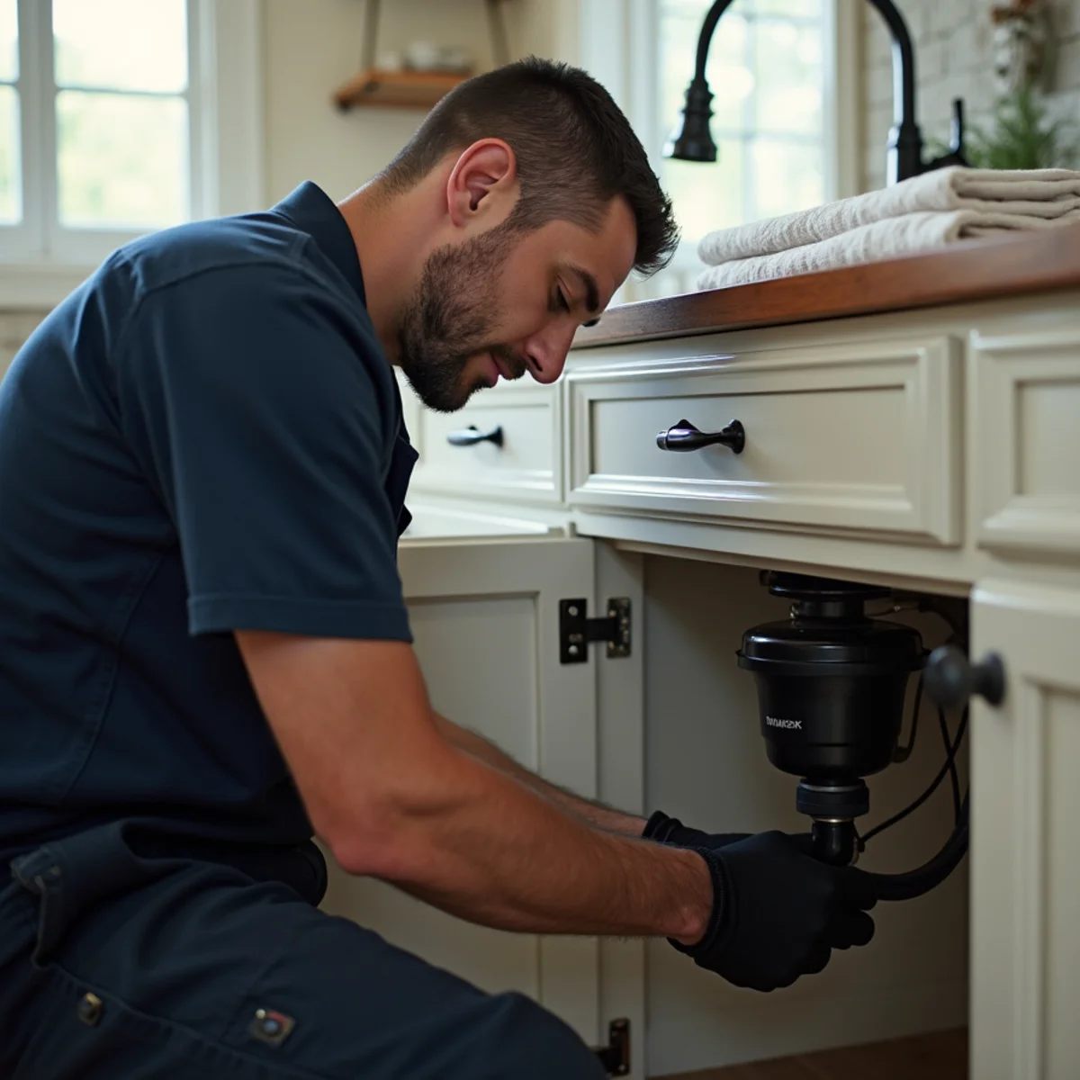 Town Square Plumbing master technician on site in White Settlement TX