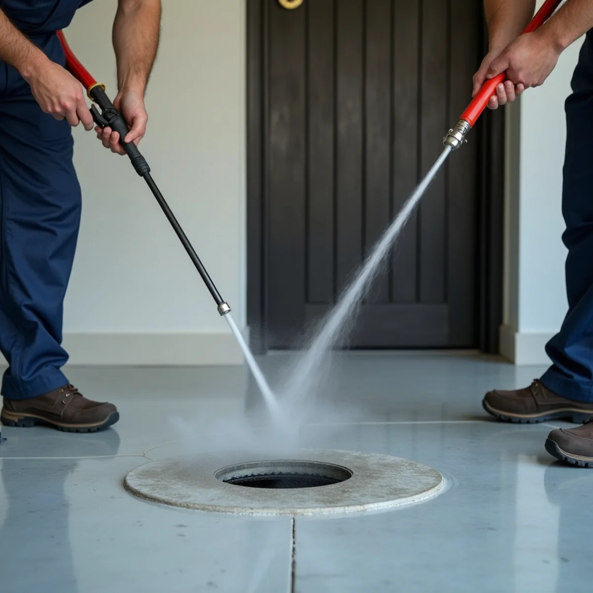 Precision sewer backup & biohazard cleaning tooling and equipment in Southlake home