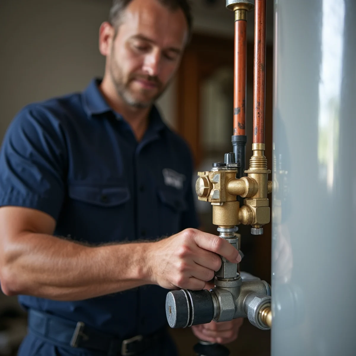 Precision water heater repair & installation tooling and equipment in Southlake home