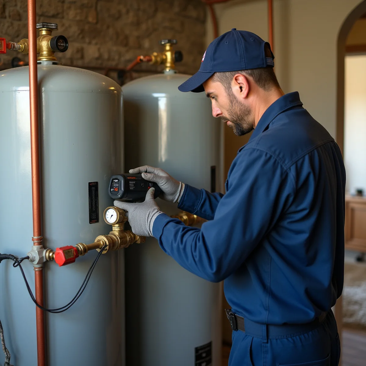 Precision water softener & filtration tooling and equipment in Southlake home